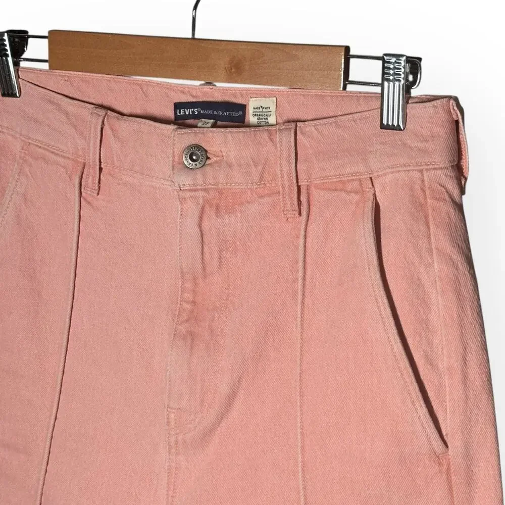 LEVI'S Riviera Shorts Bermuda Shorts Twill Rose Pink Relaxed Mid Rise Stretch